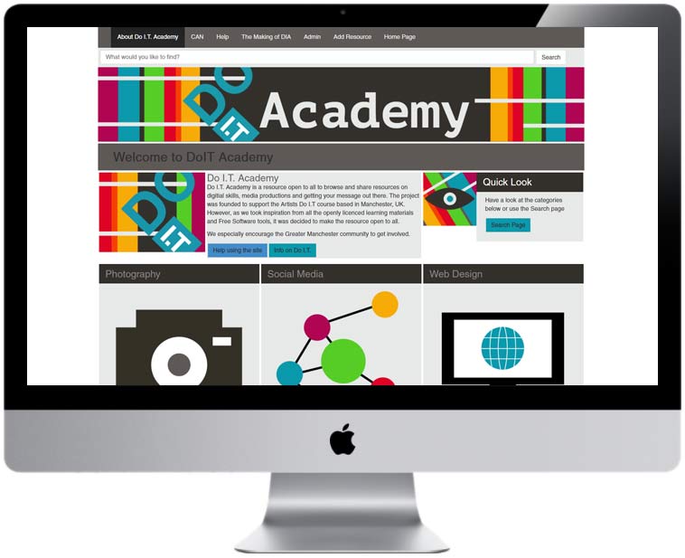 DoIT Academy finished website